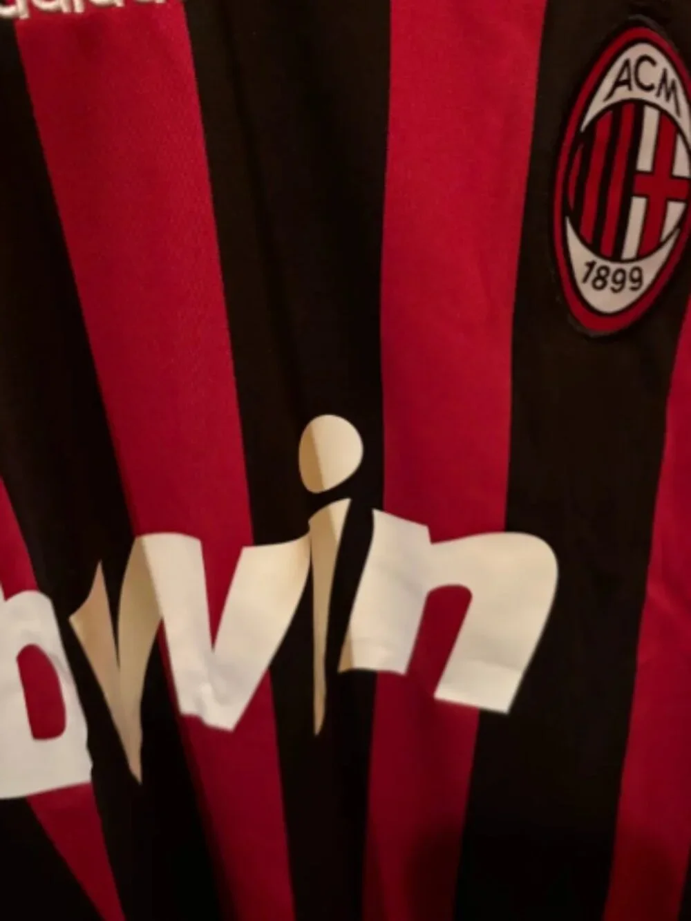 AC Milan Ronaldinho #80 Adidas Long Sleeve Soccer Jersey